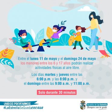 Medidas para la salida de los Niños